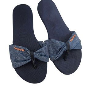 HAVAIANAS Women's Blue Flip Flops Sz 7